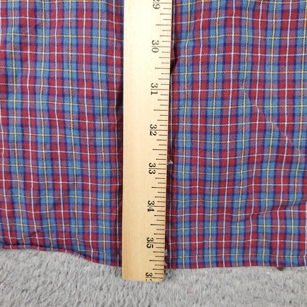 Ralph Lauren Mens 2XLT Blue Red Plaid Pony Button Up Long Sleeve Shirt 2XL Tall - Picture 5 of 7